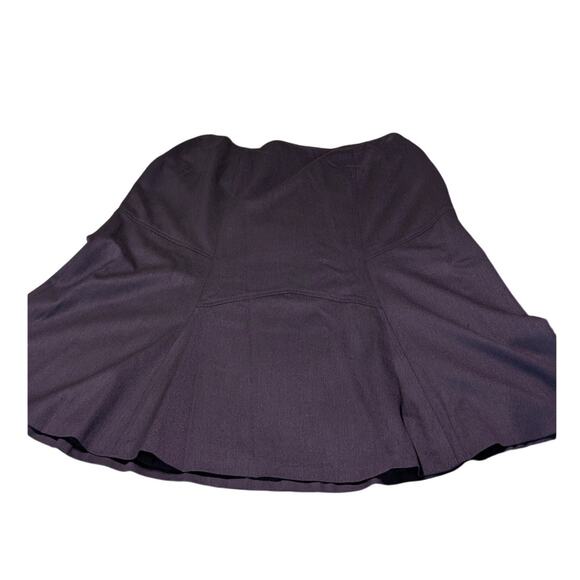 Talbot's Purple Wool Stretch Fully Lined Panel Flare Skirt Women's Plus Size 12W - Picture 11 of 13